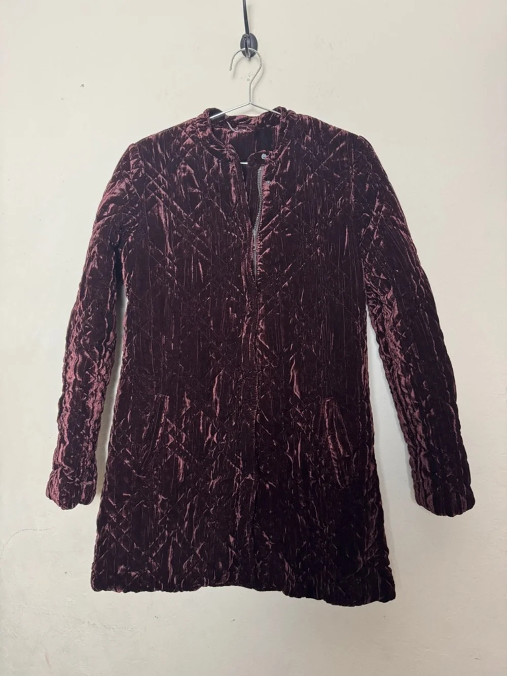 Free People Quilted Rust Jacket Size XS